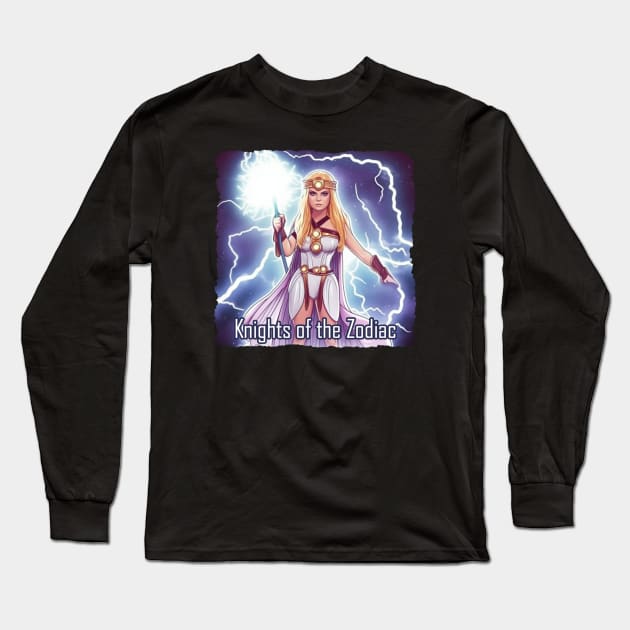 knights of the zodiac Athena Long Sleeve T-Shirt by Pixy Official